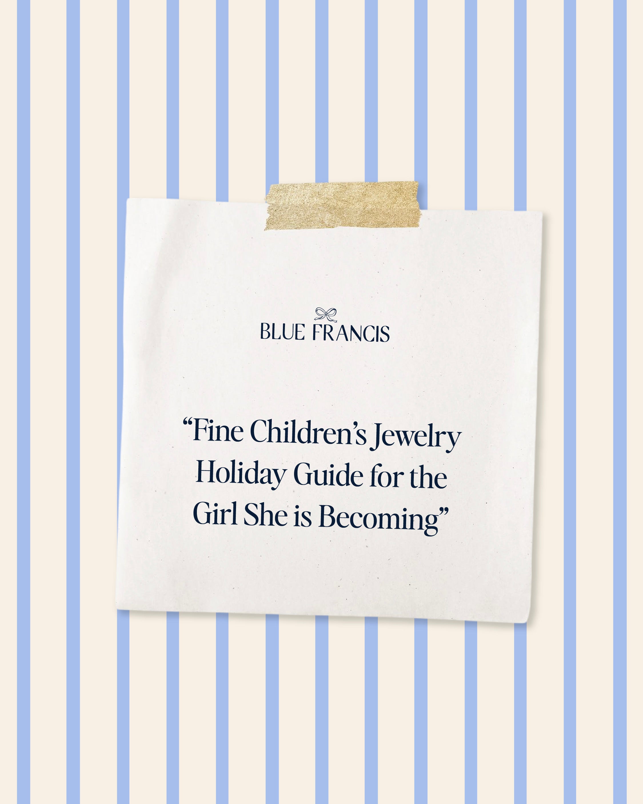 Holiday Gift Guide: Children's Fine Jewelry