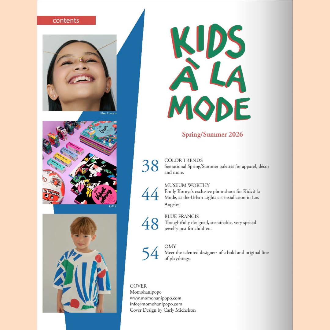 Blue Francis Featured in Kids A La Mode Issue 16