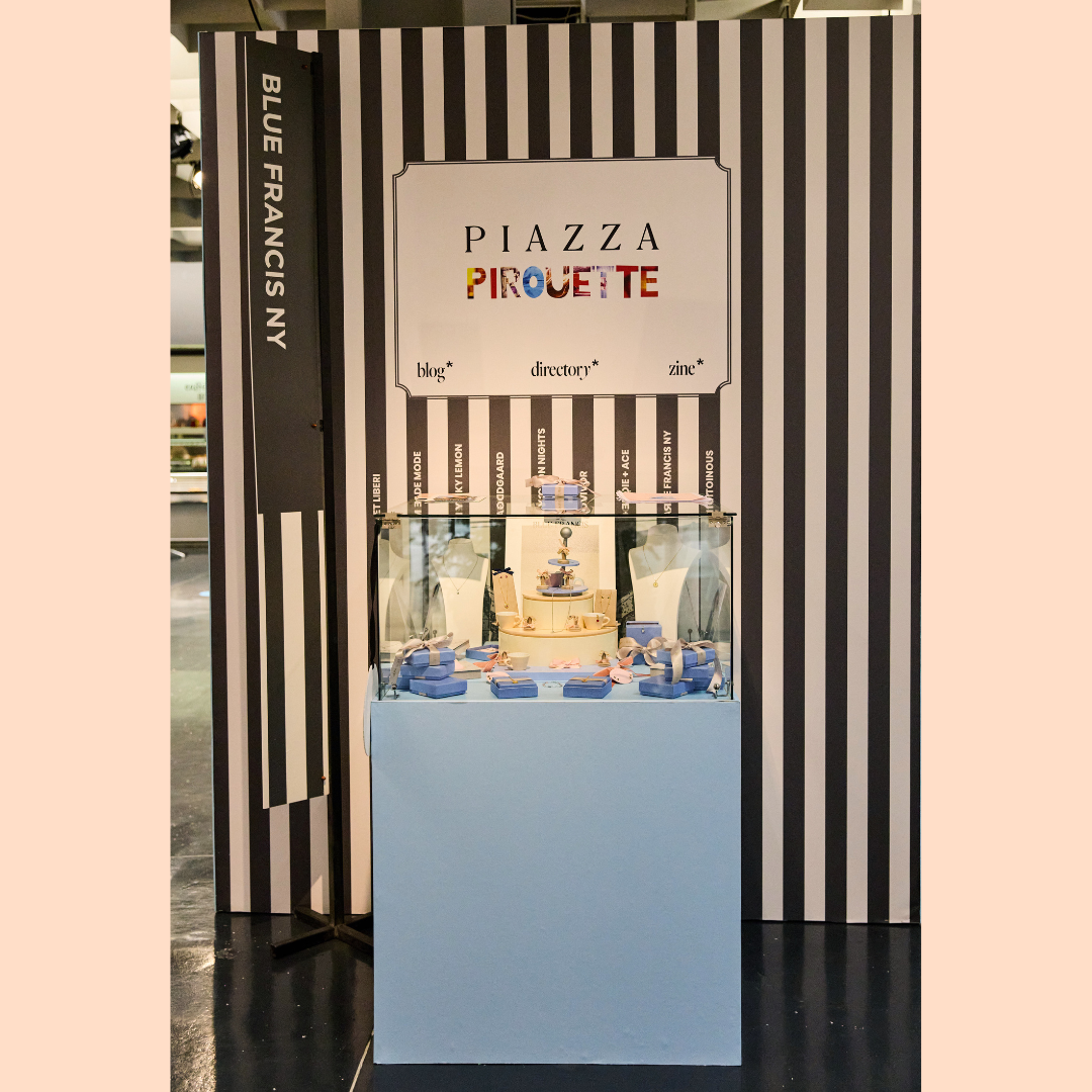 Blue Francis children's jewelry at Pitti Bimbo 102, Piazza Pirouette Florence — Photo by Molly Magnuson for Pirouette