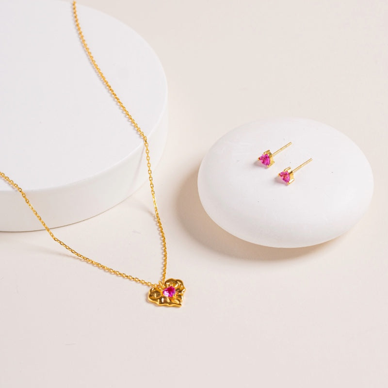 Ruby Liberty Set - flat lay on neutral background