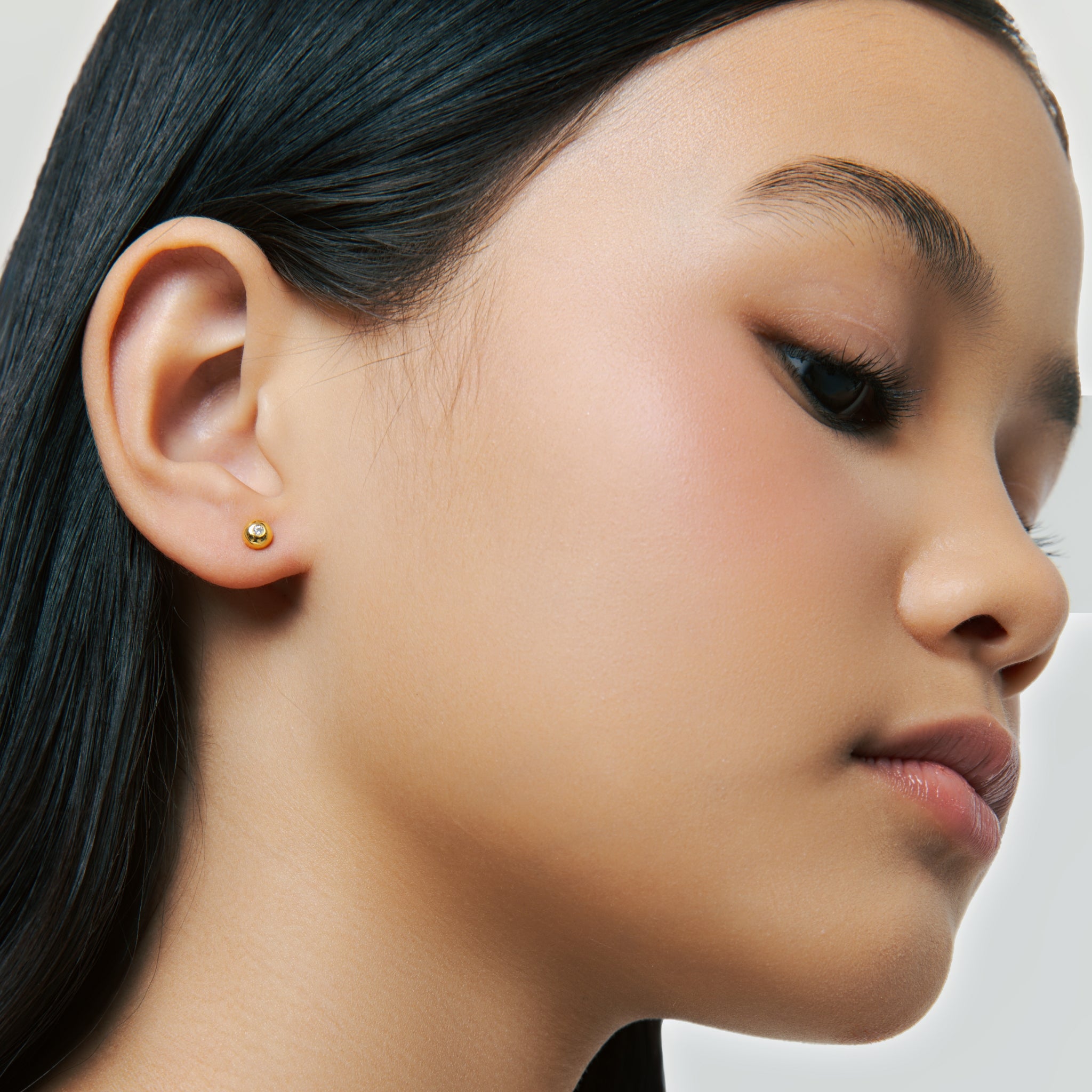 Twinkle Circle Studs - Blue Francis