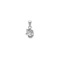 Blue Francis Brooklyn unicorn Pendant Sterling Silver pendant with a unicorn design on a white background