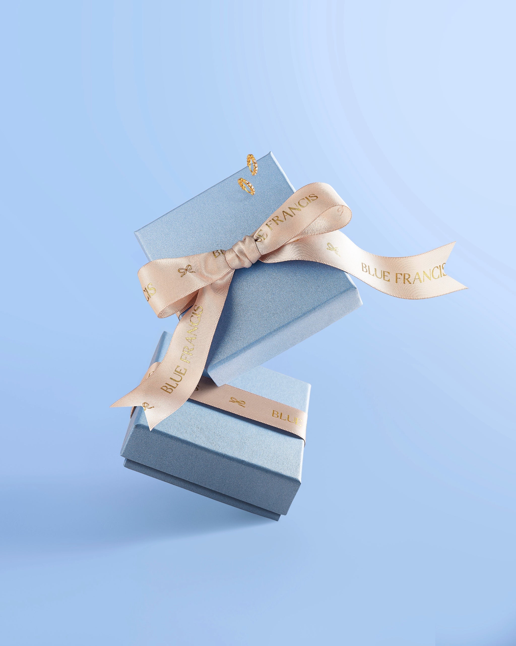 Blue Francis elegant gift box for Soho Ball Studs.